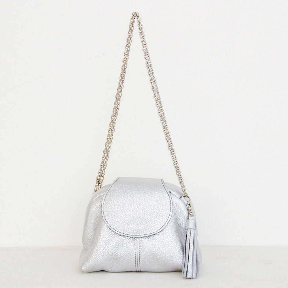 シルバーシマー / 口金レザーポシェットS