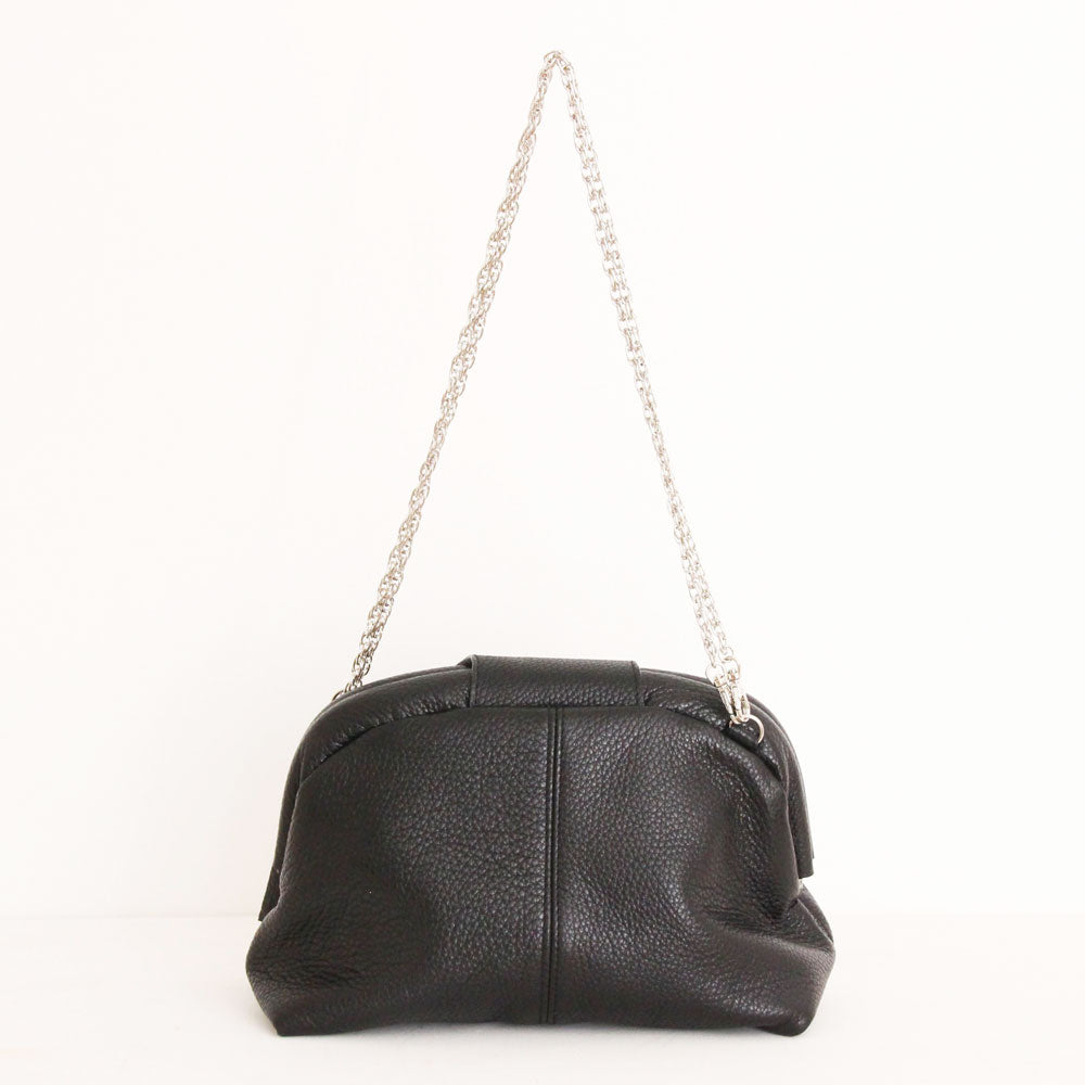 ブラックシマー  / 口金レザーポシェットM