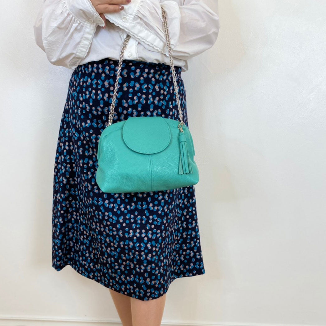 エメラルド  / 口金レザーポシェットM