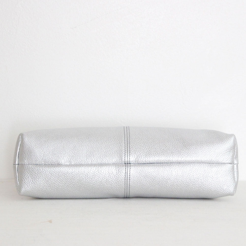 シルバーシマー / 口金レザーポシェットL