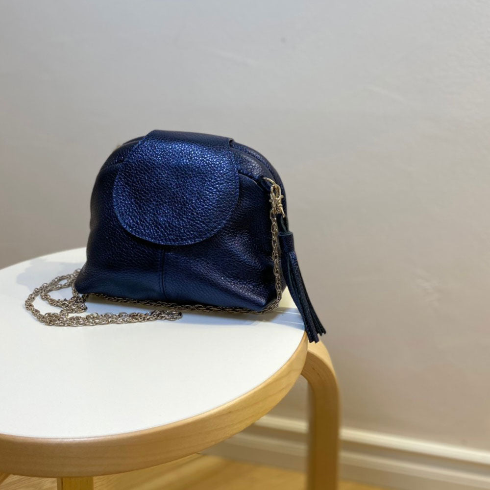 インディゴシマー / 口金レザーポシェットS