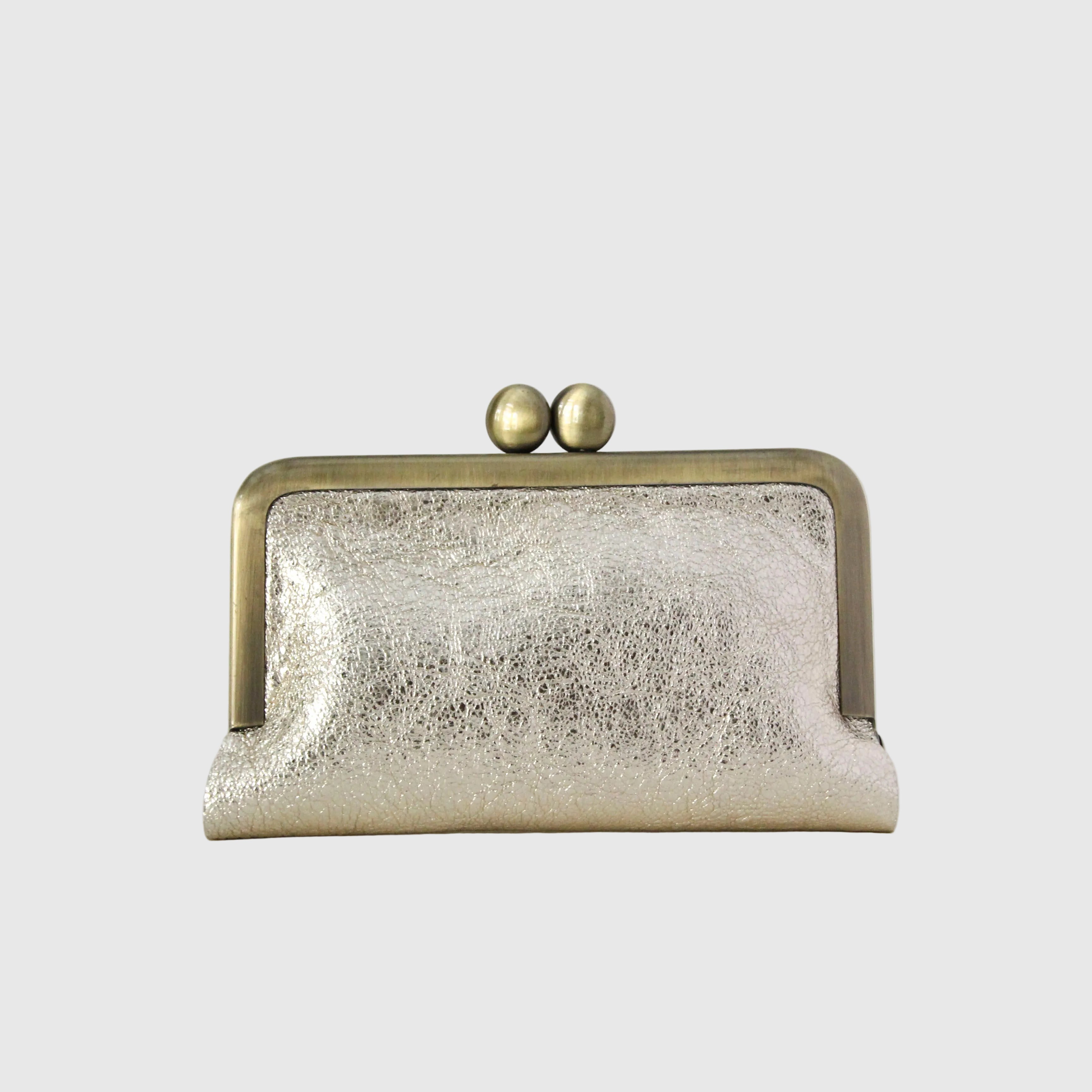 シャンパンゴールドレザー/ブルー / カードケース