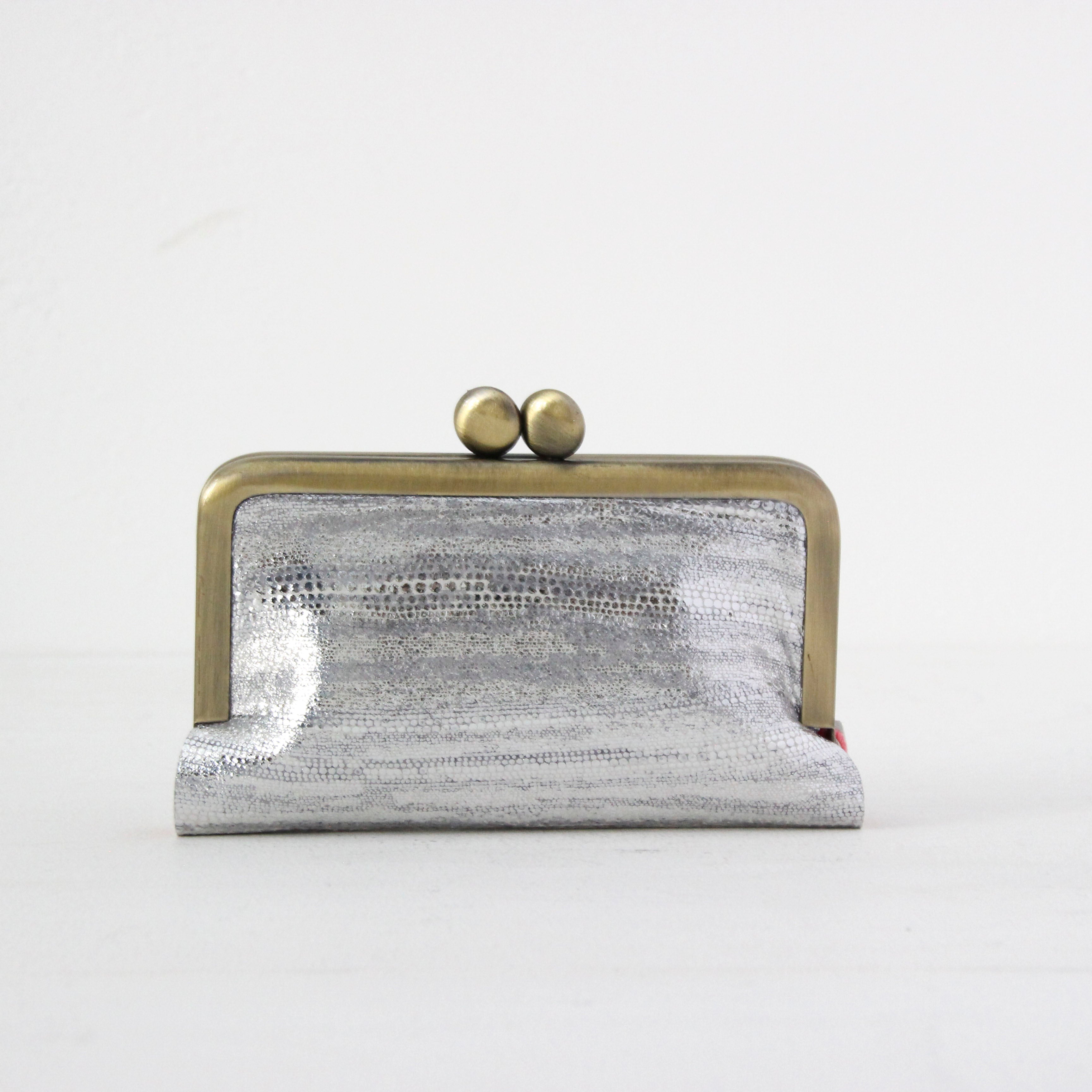 シルバーボーダーレザー / カードケース