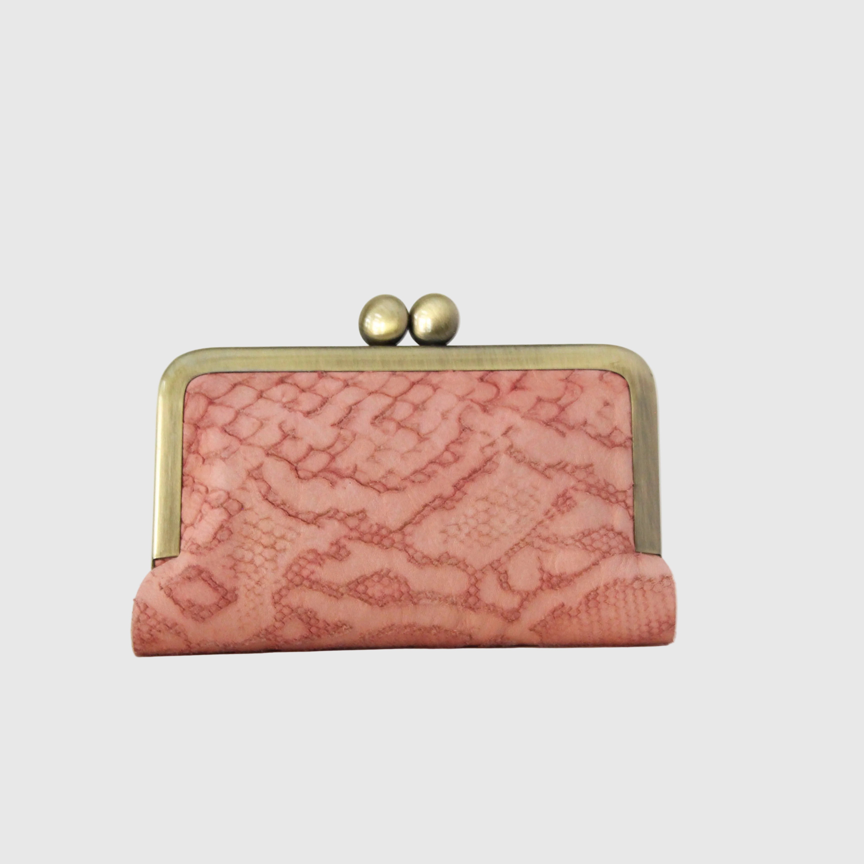 ピンクパイソンレザー / カードケース