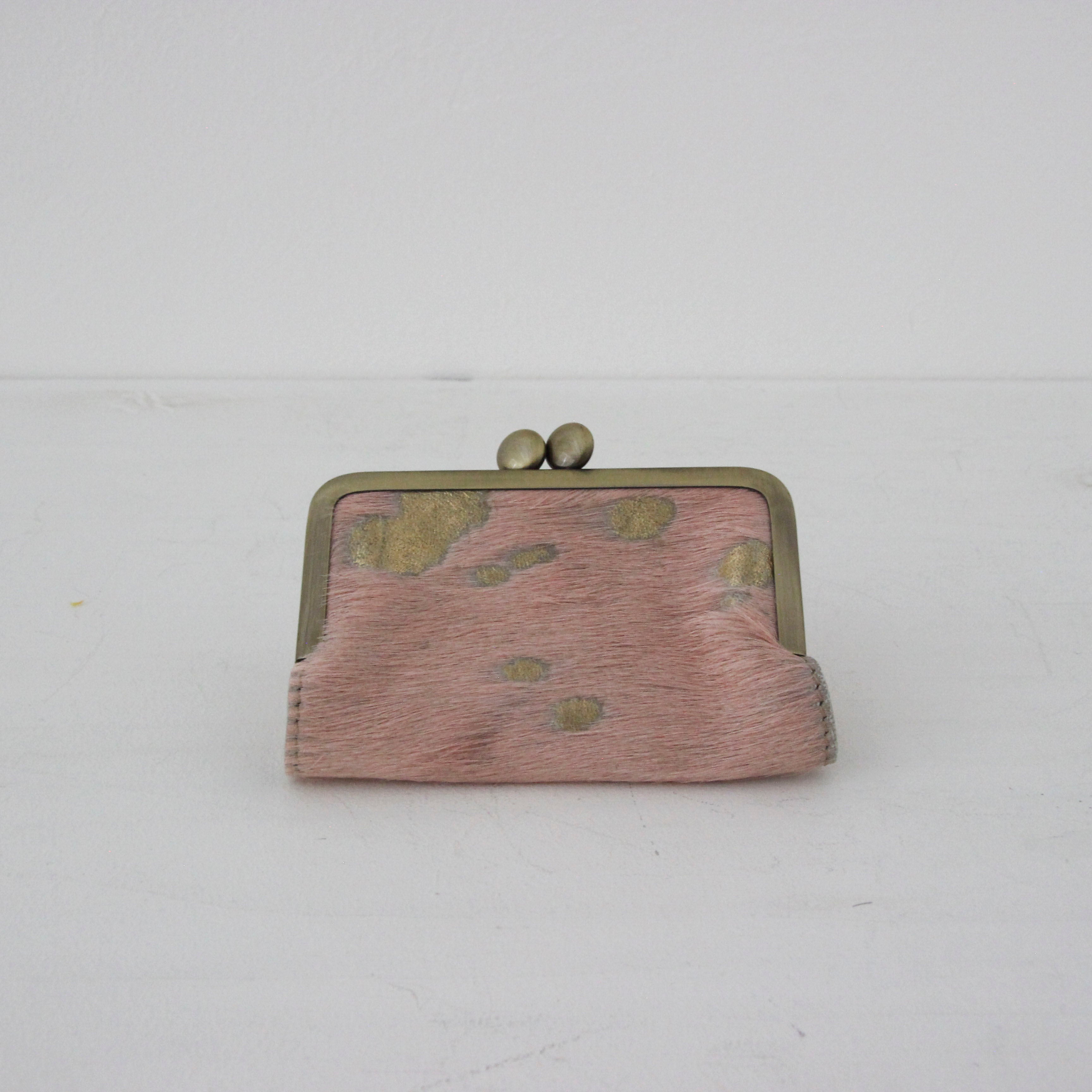 起毛ピンクゴールド/ブルー / カードケース