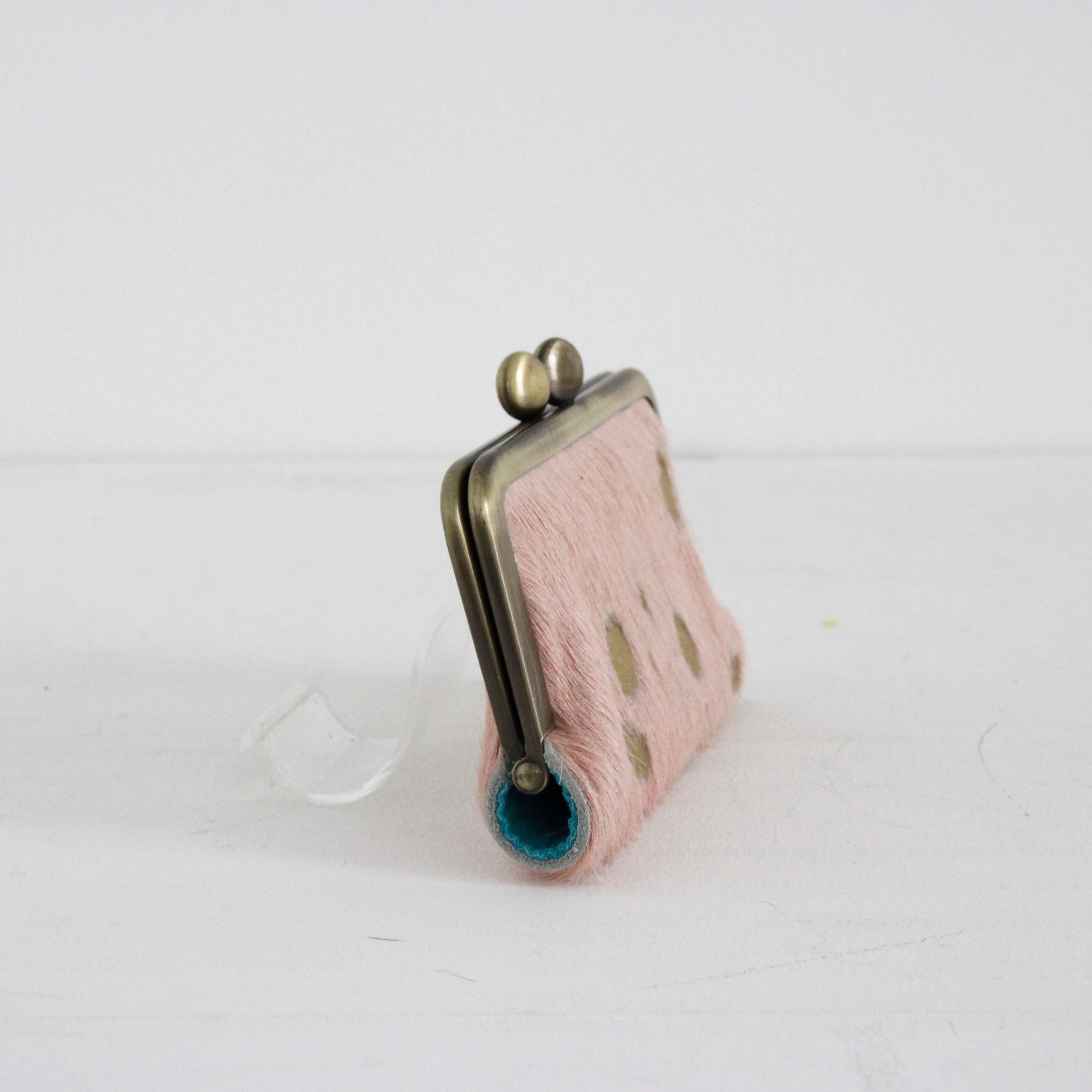 起毛ピンクゴールド/ブルー / カードケース