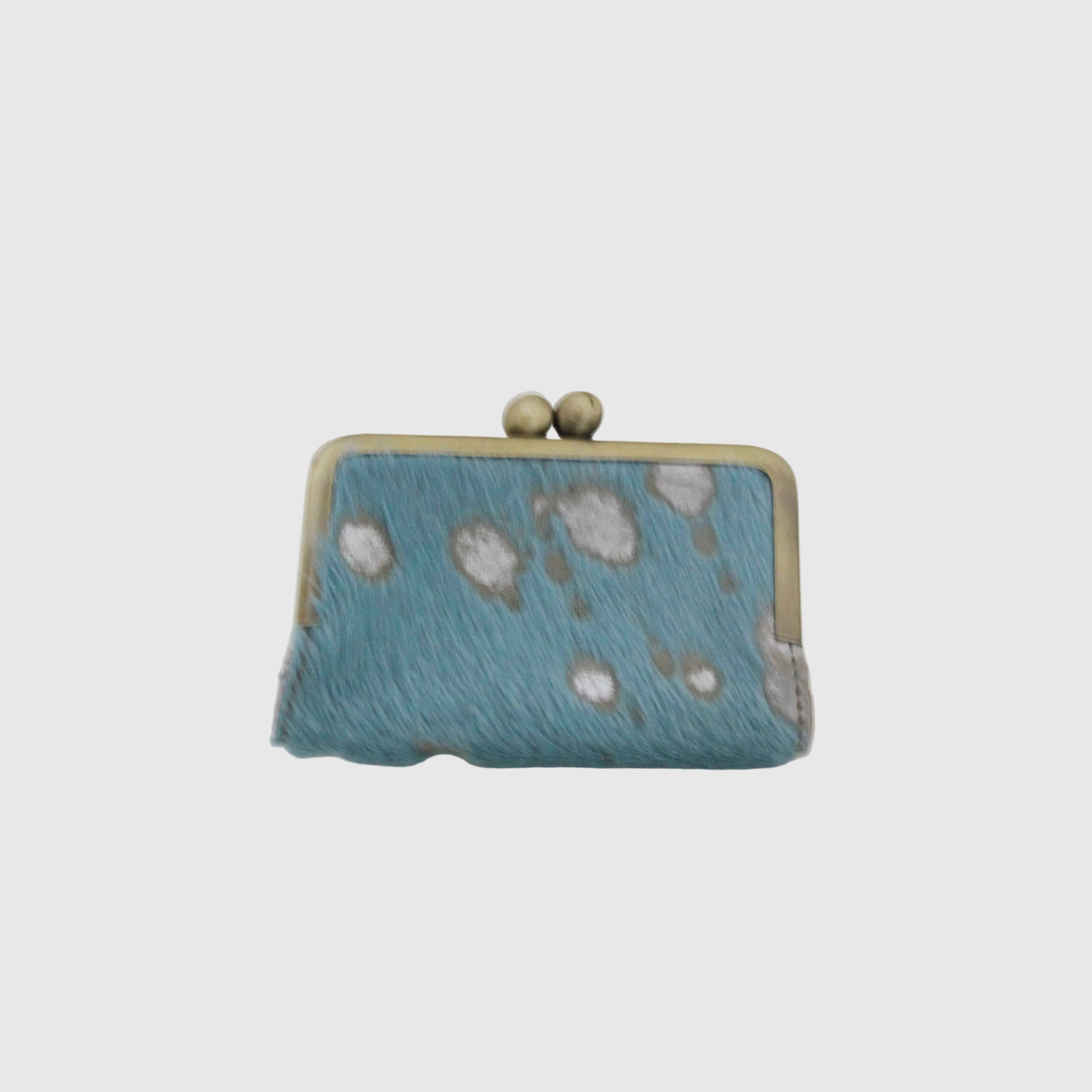 起毛ブルーシルバー/ピンク / カードケース