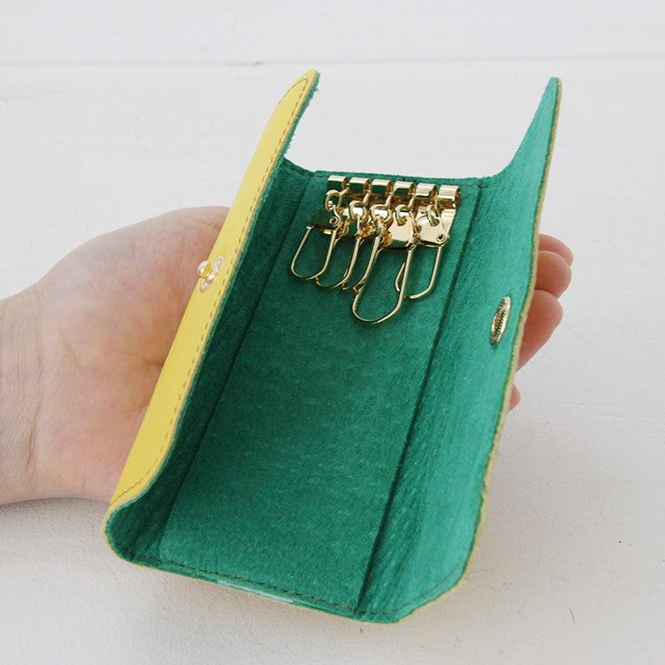 イエロｰレザー / キーケース