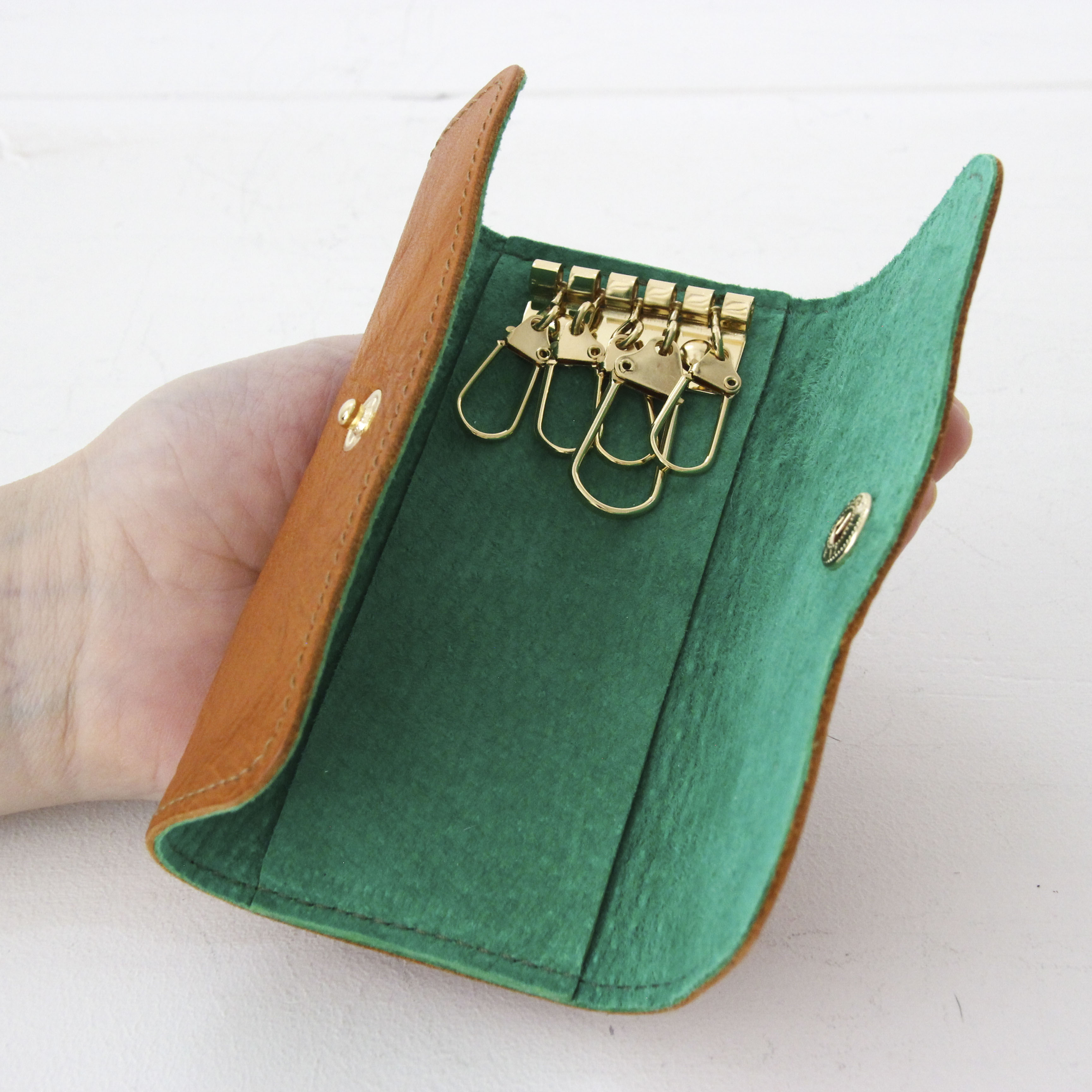 キャメルブラウンレザー / キーケース