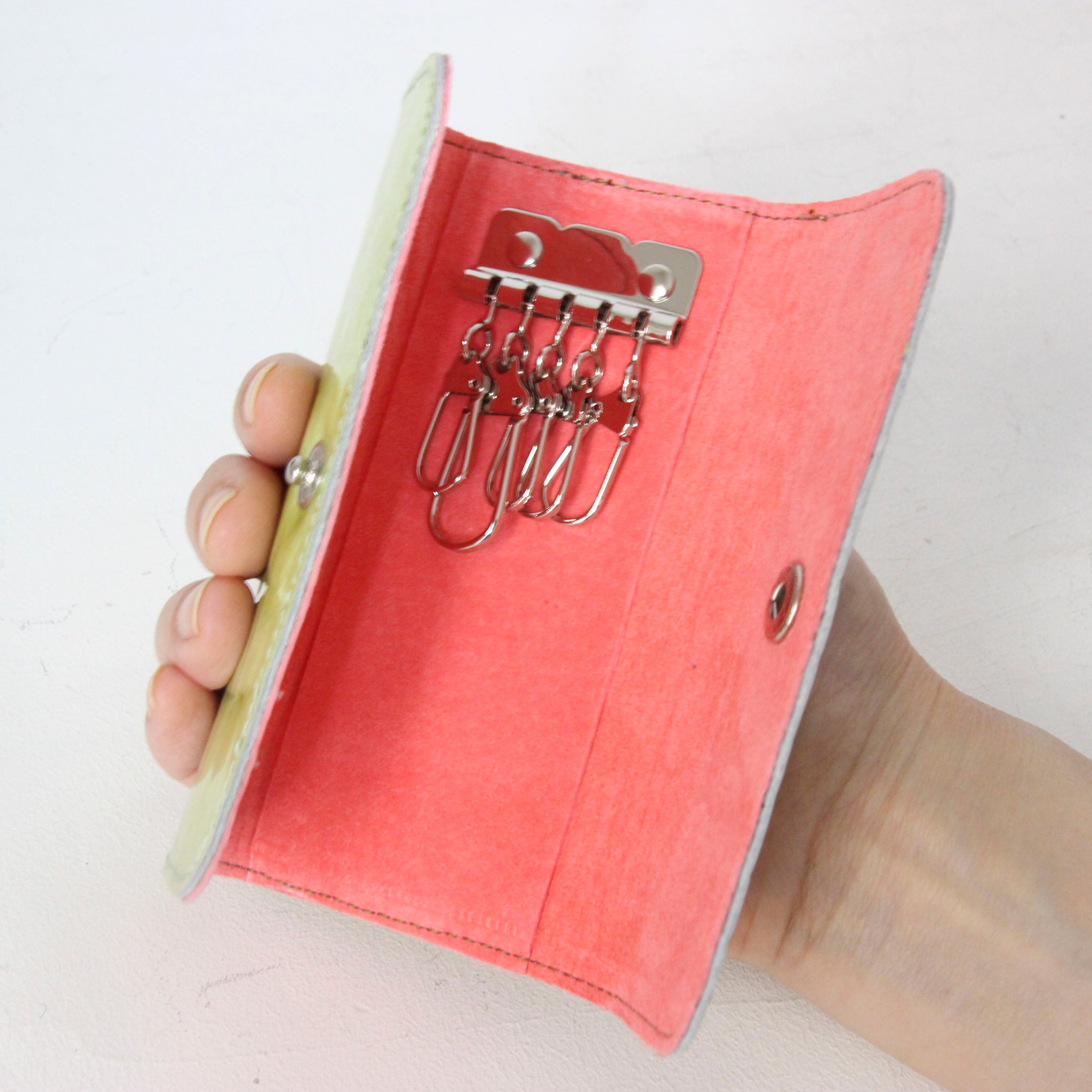 グリーンエナメル / キーケース