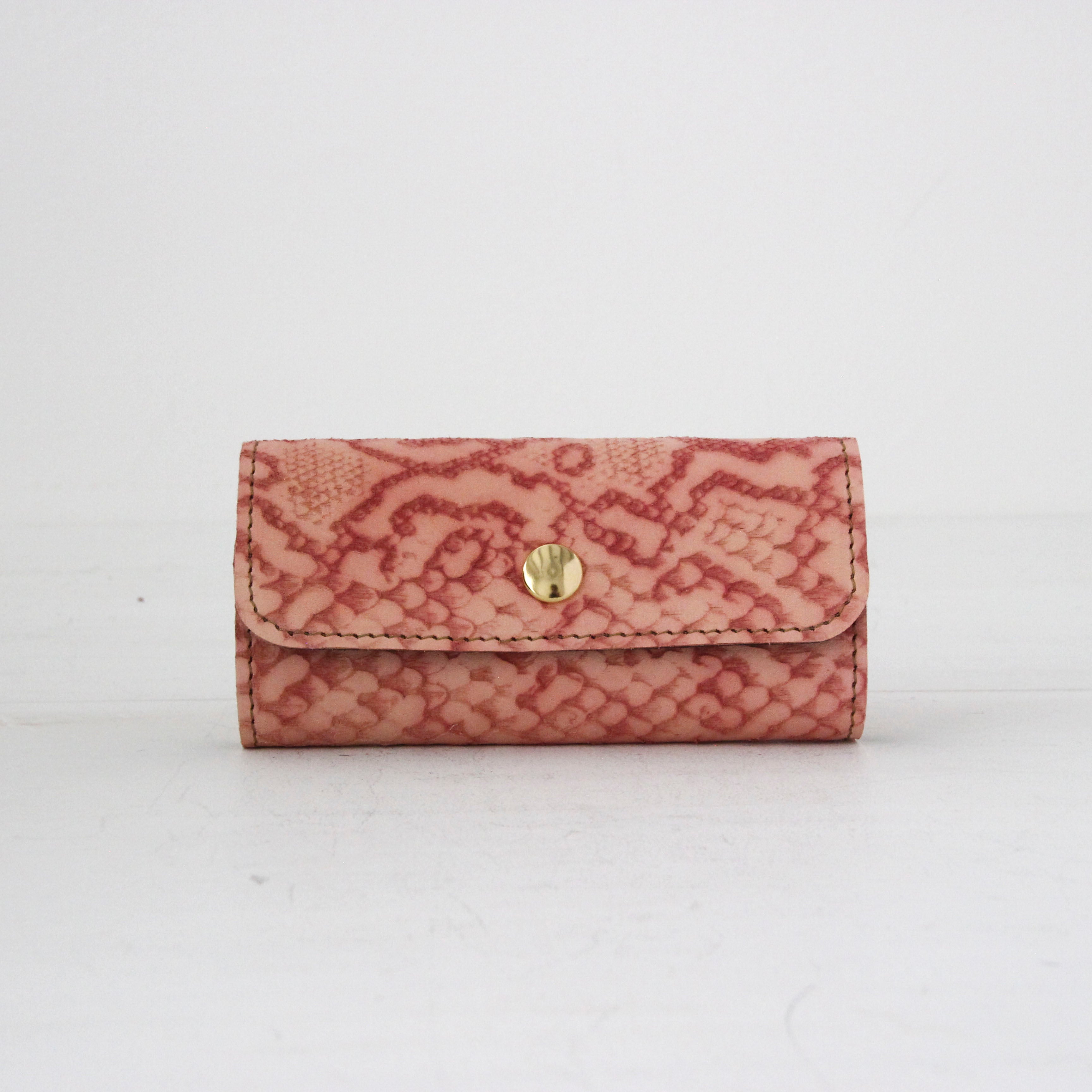 ピンクパイソンレザー / キーケース