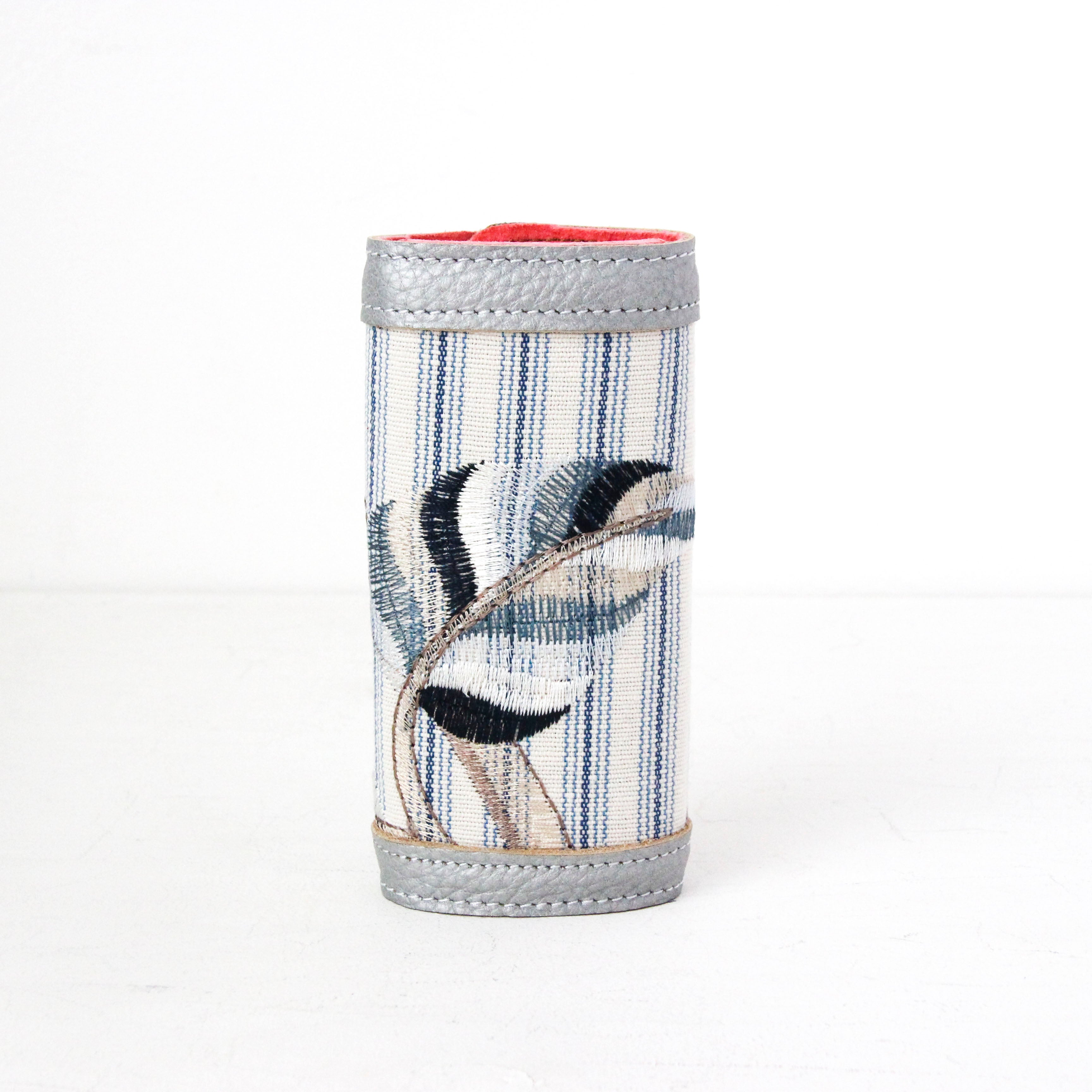 ブルーボタニカルストライプS / キーケース