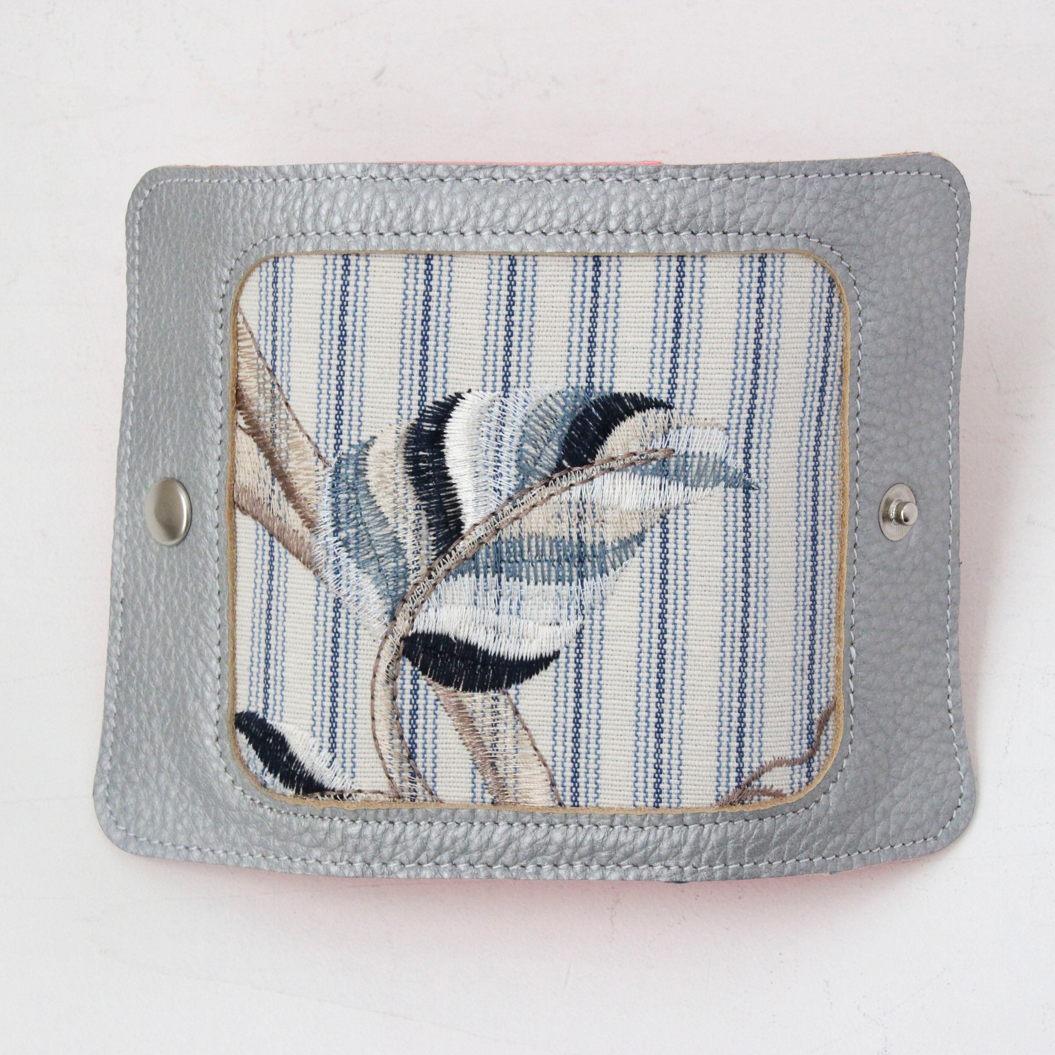 ブルーボタニカルストライプS / キーケース