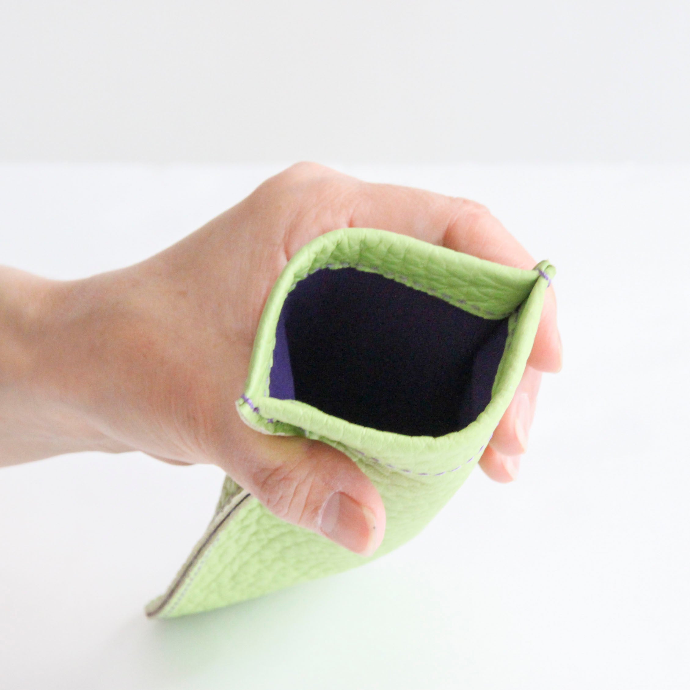 グリーンアップルレザー / めがねケース