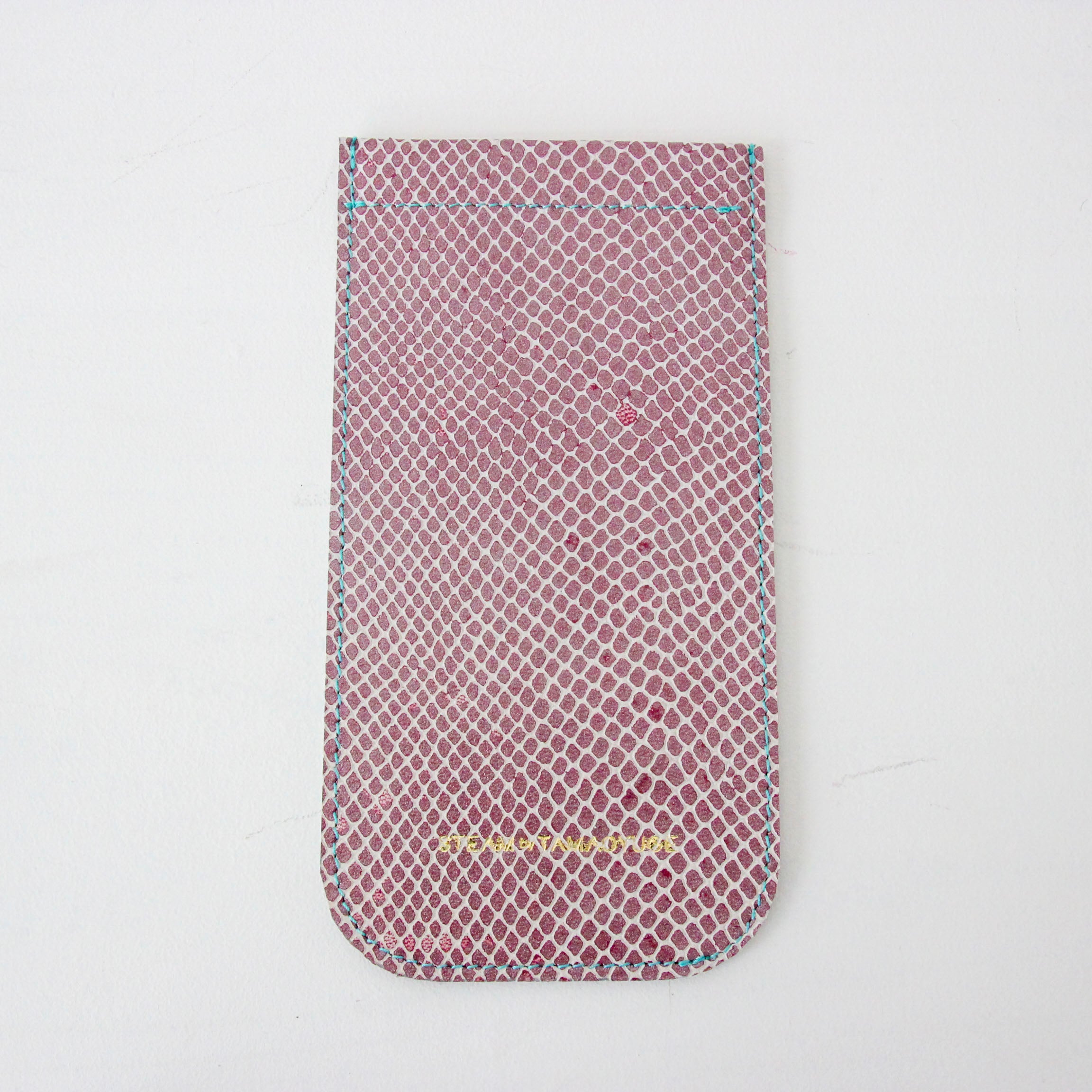 レッドスネークレザー / めがねケース