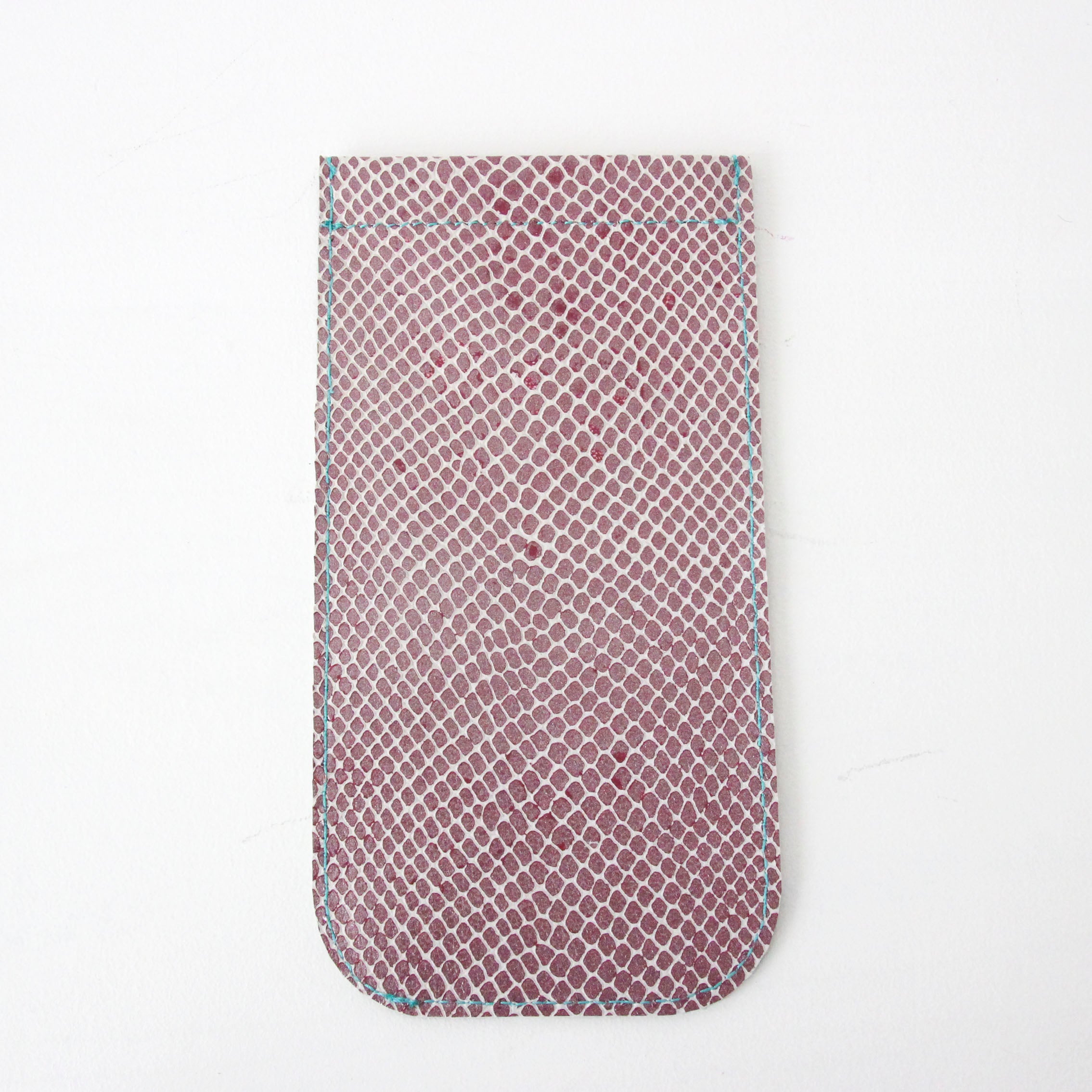 レッドスネークレザー / めがねケース