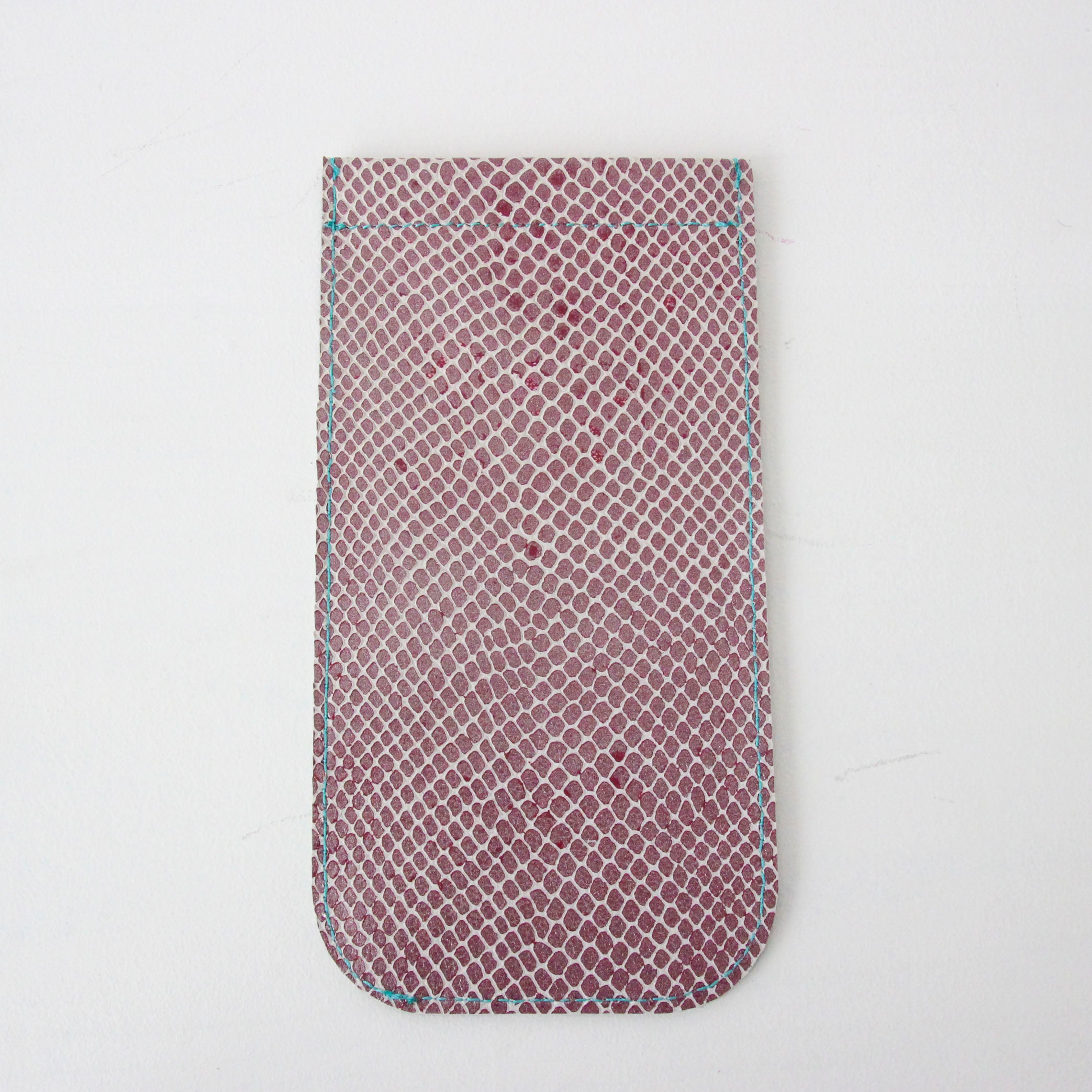 レッドスネークレザー / めがねケース