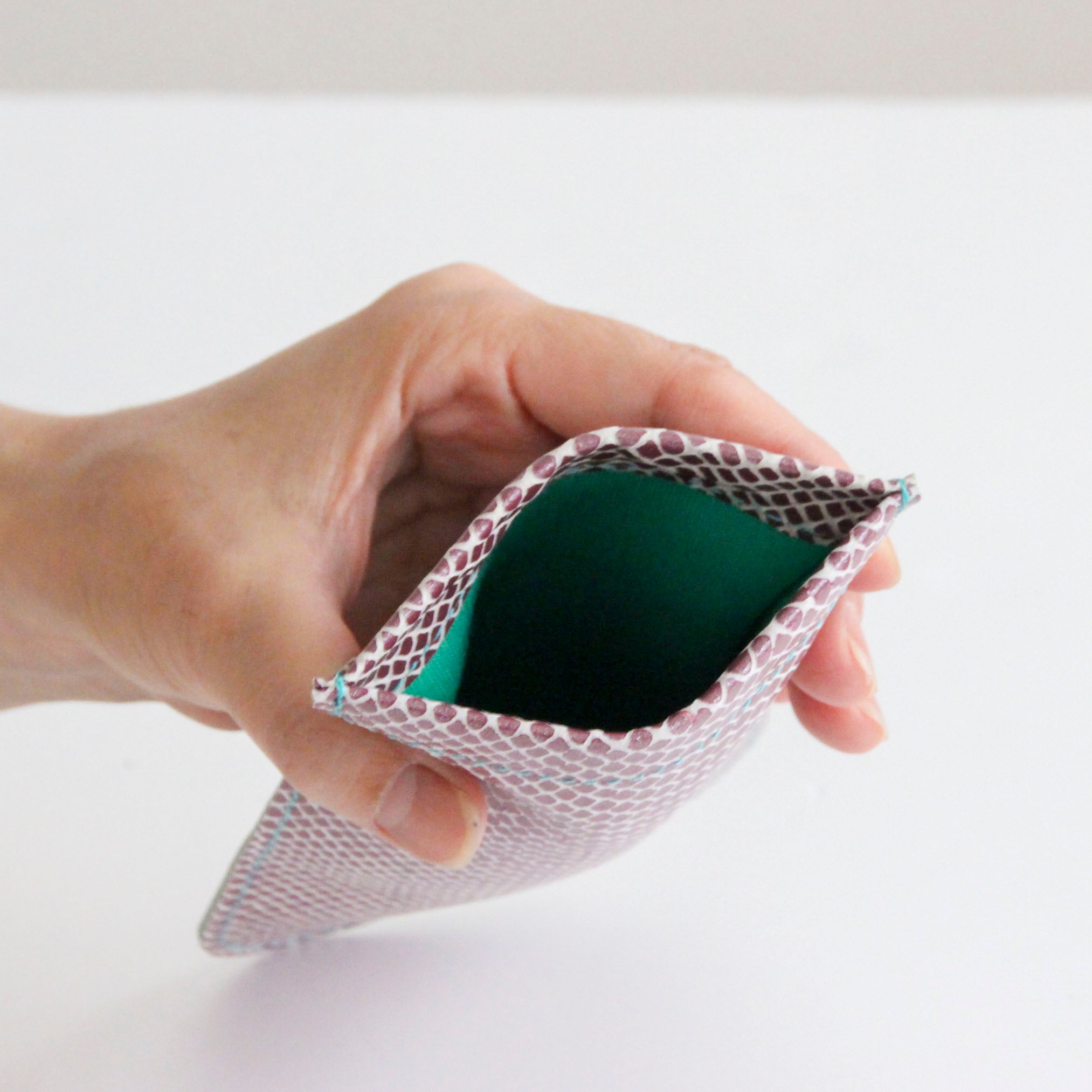 レッドスネークレザー / めがねケース