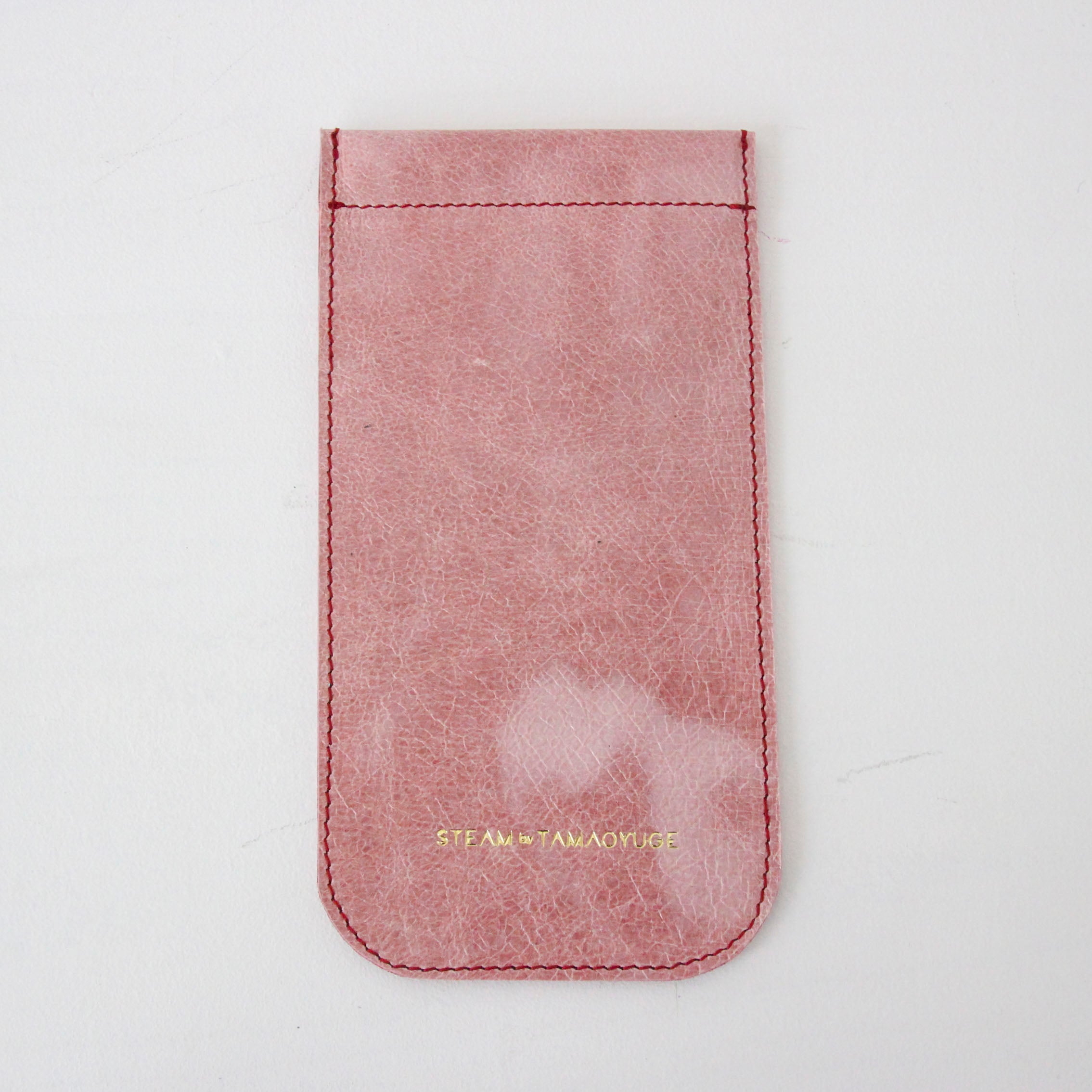 なでしこピンクレザー/ めがねケース