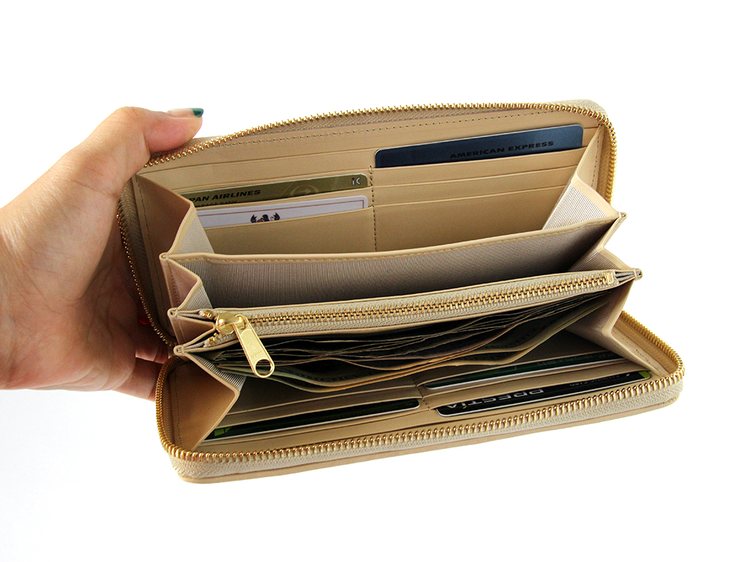 オレンジフラワーシルク / お財布ベージュ