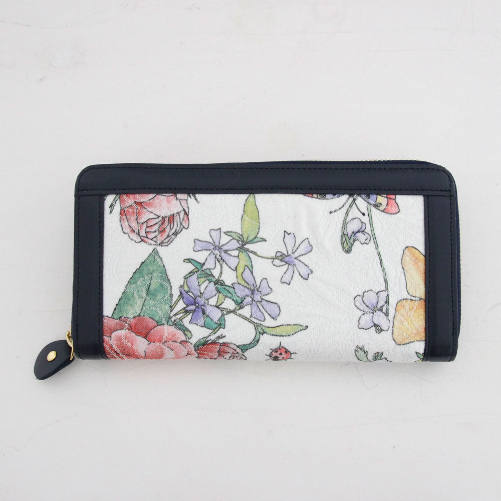 グッチフラワー / お財布ネイビー