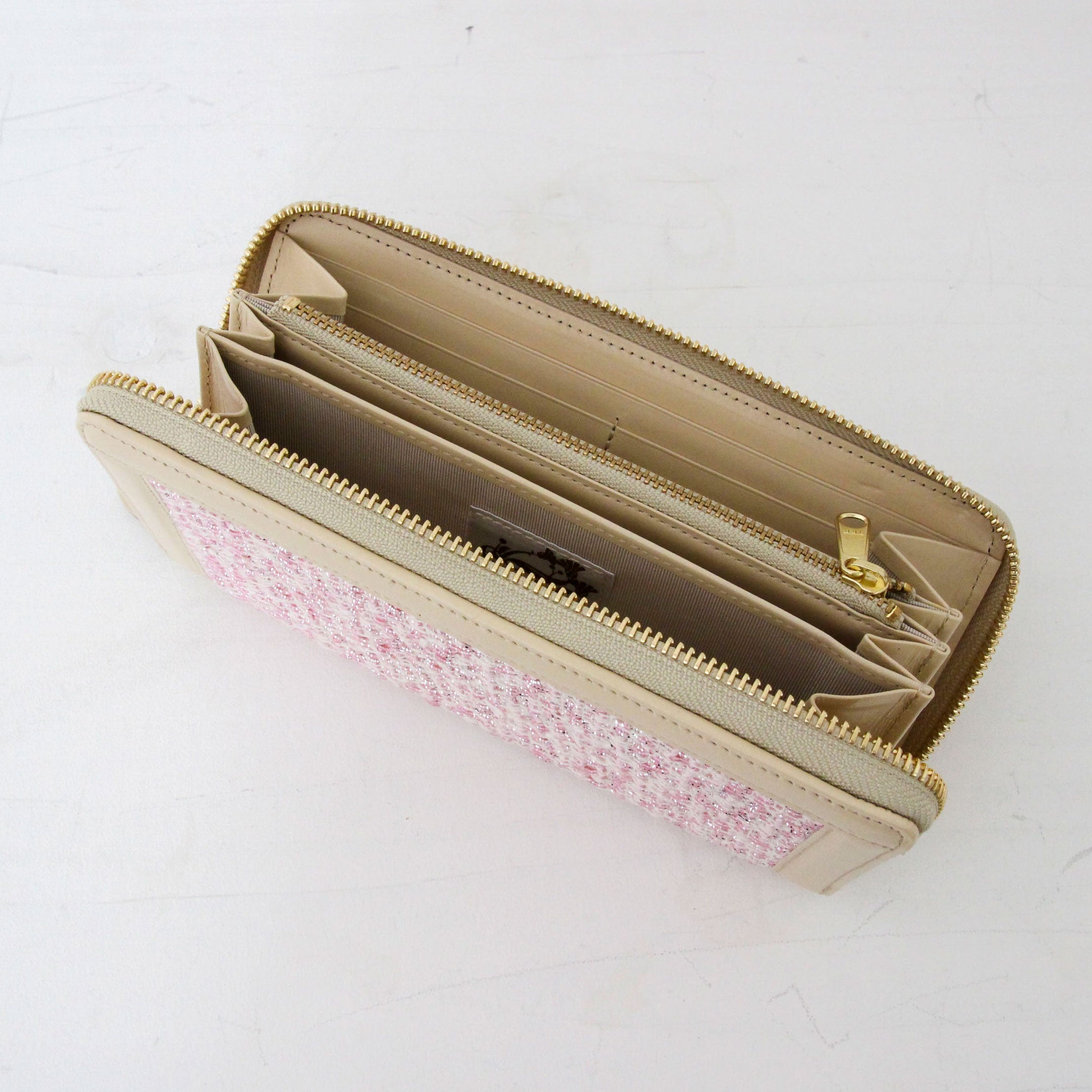 アナズピンクツイード / お財布ベージュ