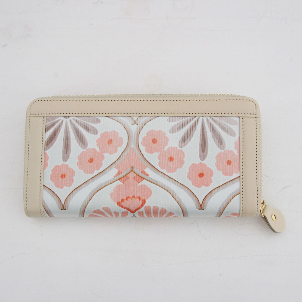 オレンジフラワーシルク / お財布ベージュ