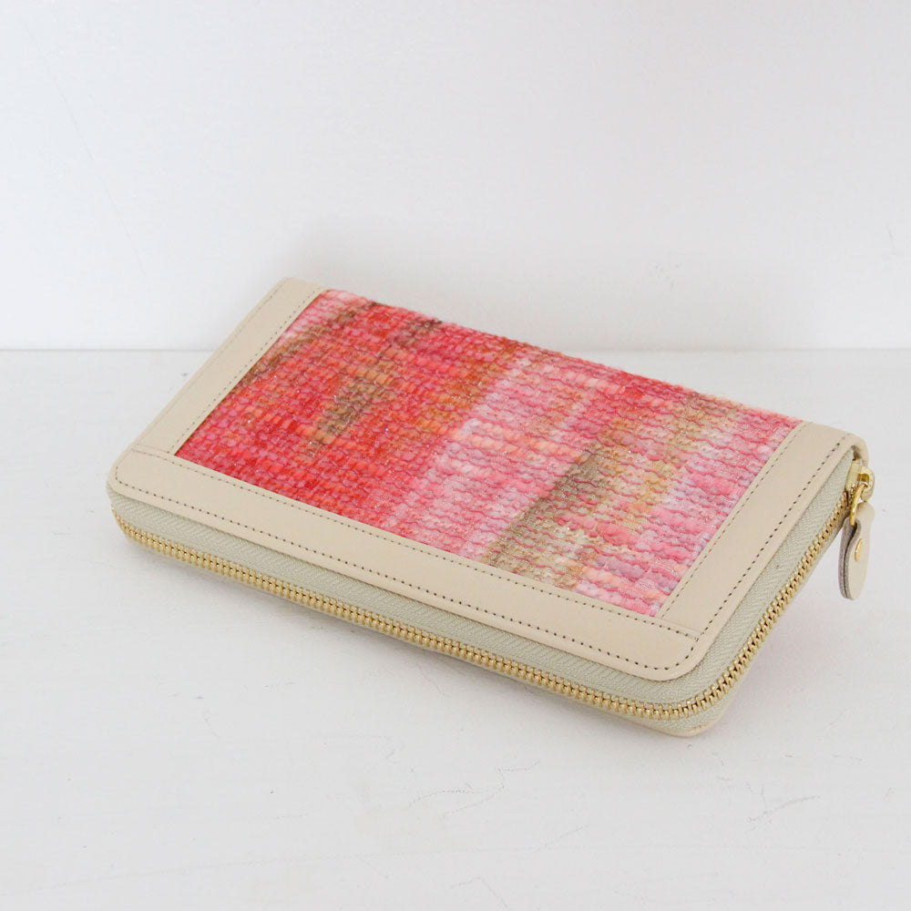 ピンクゴールドウエーブ / お財布ネイビー