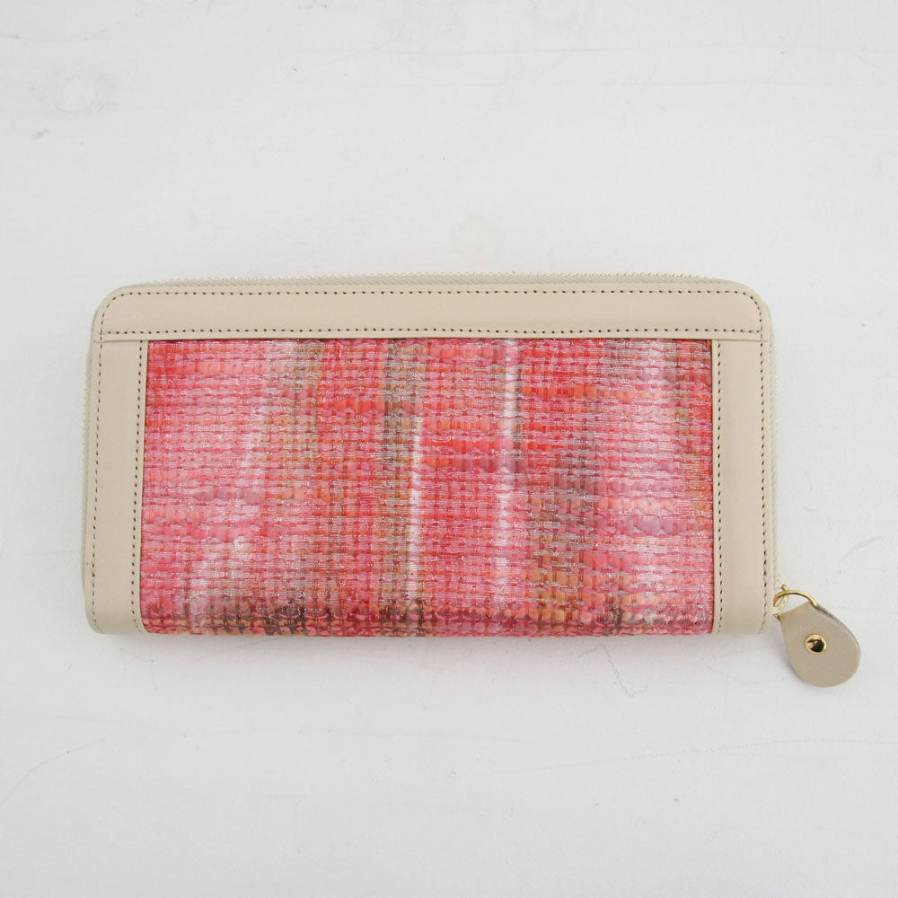 ピンクゴールドウエーブ / お財布ネイビー