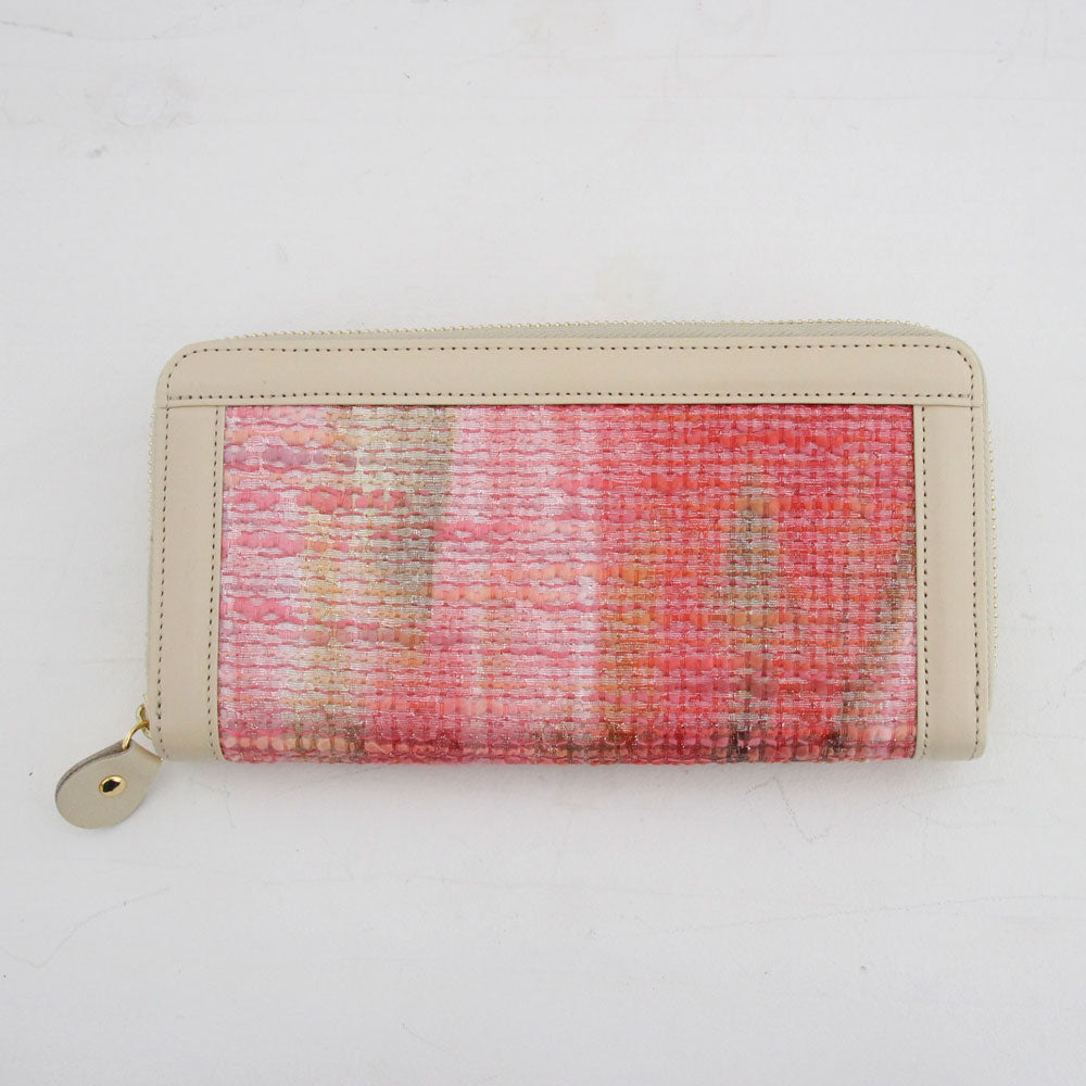 ピンクゴールドウエーブ / お財布ネイビー