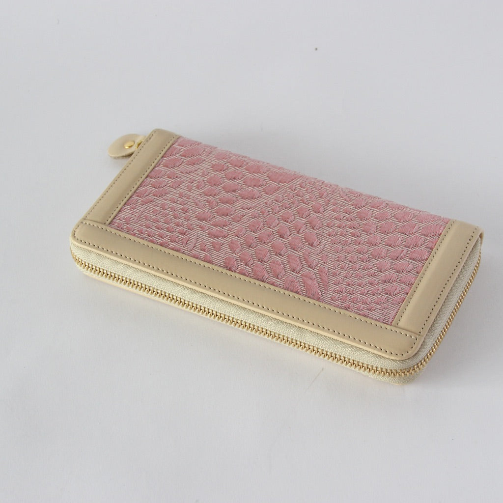 【OUTLET】ピンクラメパイソン / お財布ベージュ