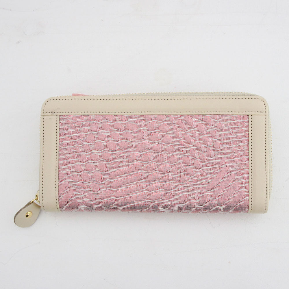 【OUTLET】ピンクラメパイソン / お財布ベージュ