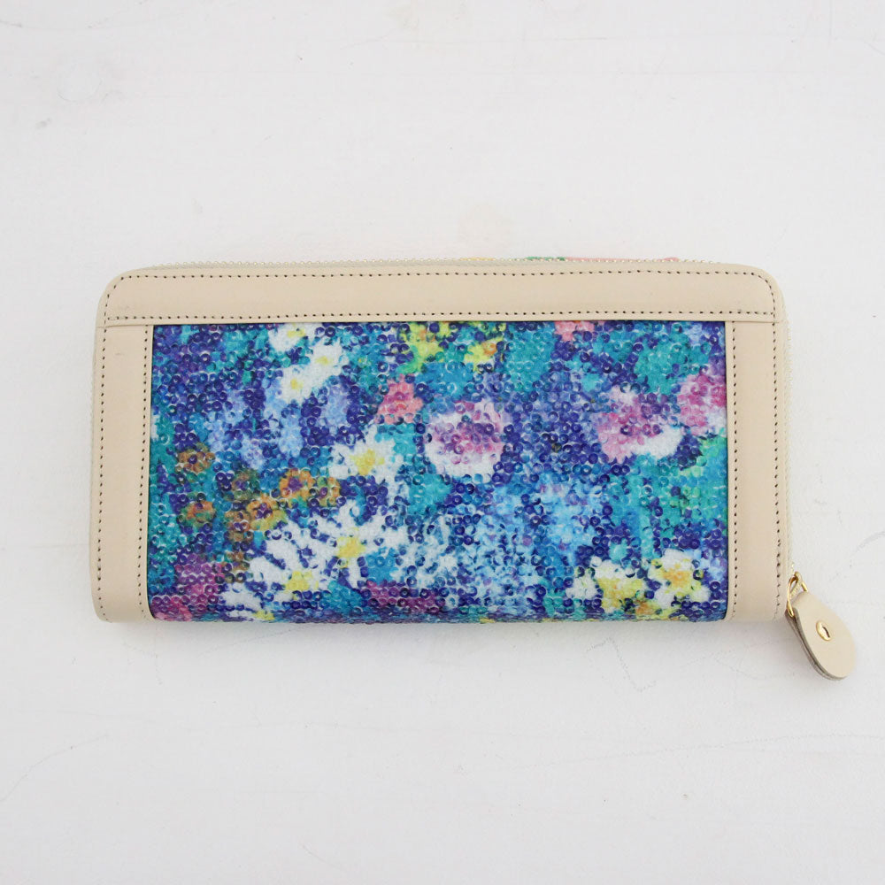 リバティスパンコールブルー / お財布ネイビー