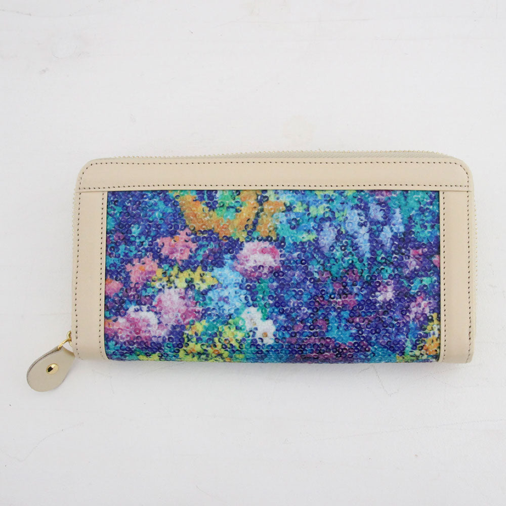 リバティスパンコールブルー / お財布ネイビー