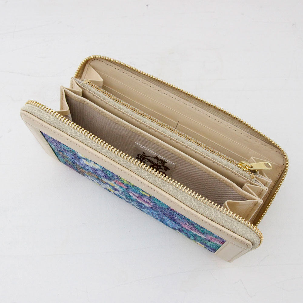 リバティスパンコールブルー / お財布ネイビー